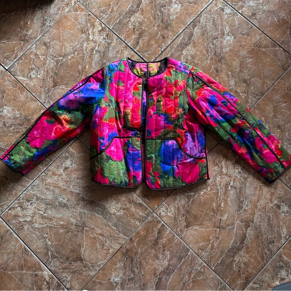 Crosby By Mollie Burch floral reversible jacket
